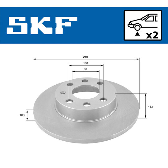 VKBD 80965 S2 - Brake Disc 