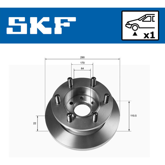 VKBD 81133 S1 - Bromsskiva 