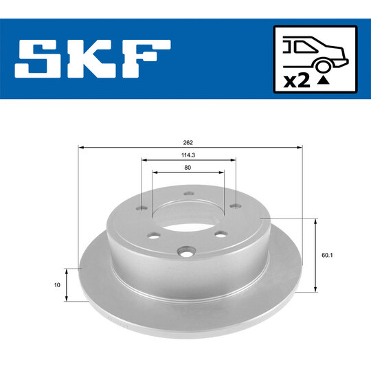 VKBD 90841 S2 - Brake Disc 