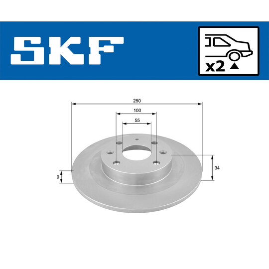 VKBD 90705 S2 - Brake Disc 