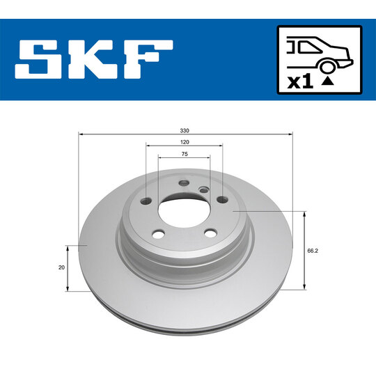 VKBD 90465 V1 - Brake Disc 