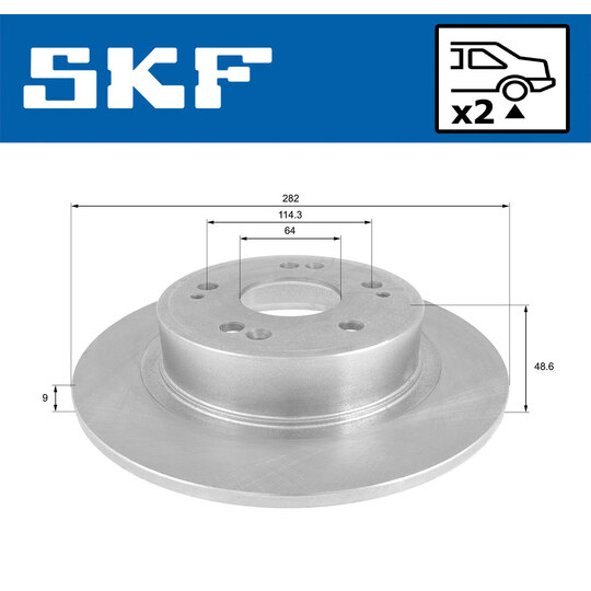 VKBD 90540 S2 - Brake Disc 