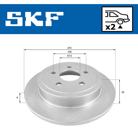 VKBD 90653 S2 - Brake Disc 