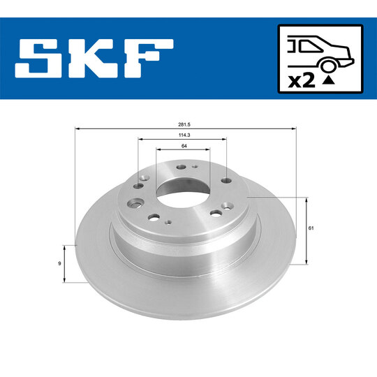 VKBD 90621 S2 - Brake Disc 