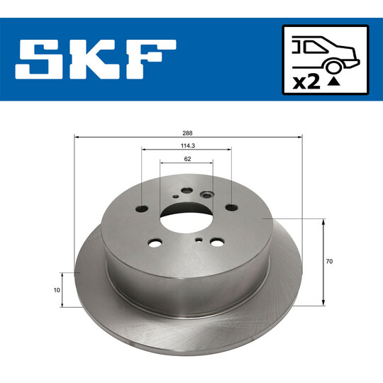 VKBD 90516 S2 - Brake Disc 