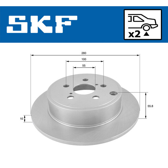 VKBD 90730 S2 - Brake Disc 