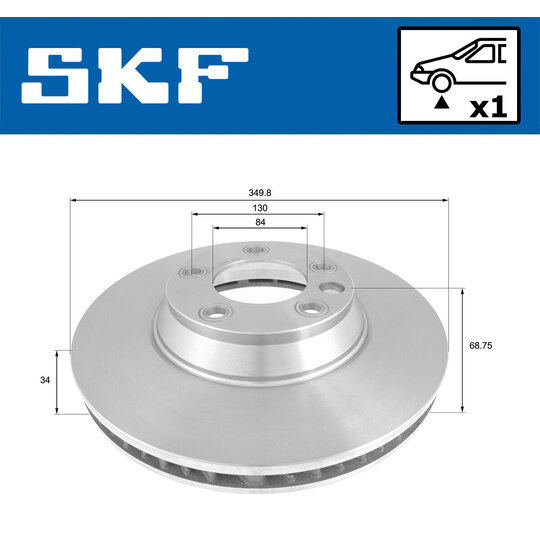 VKBD 81077 V1 - Brake Disc 