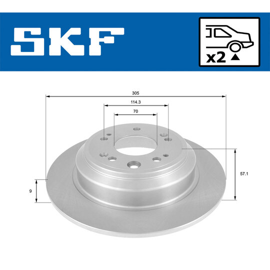 VKBD 91078 S2 - Brake Disc 