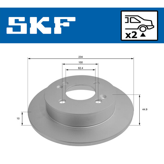 VKBD 91088 S2 - Brake Disc 