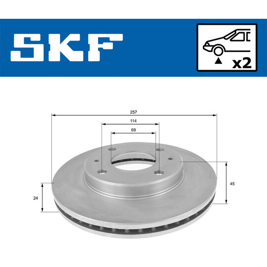 VKBD 80867 V2 - Brake Disc 