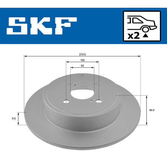 VKBD 90552 S2 - Brake Disc 