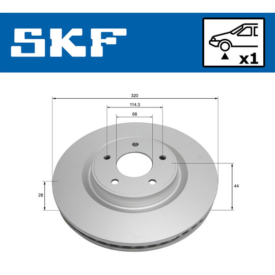 VKBD 81317 V1 - Brake Disc 