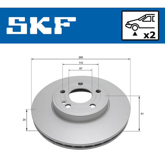 VKBD 81280 V2 - Brake Disc 