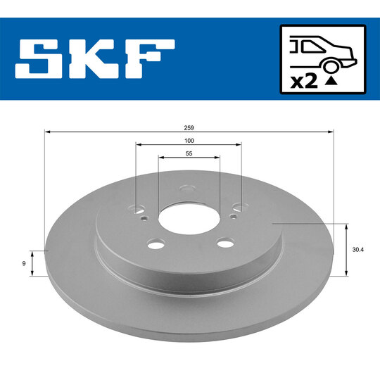 VKBD 90435 S2 - Brake Disc 