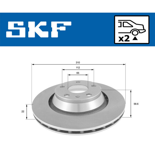 VKBD 90782 V2 - Brake Disc 