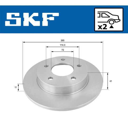 VKBD 90740 S2 - Brake Disc 