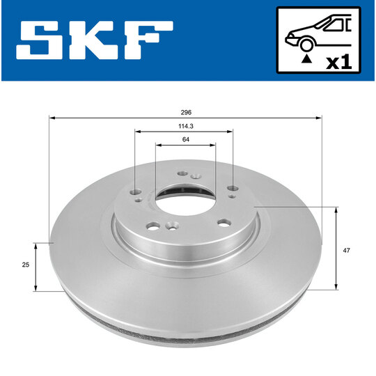 VKBD 81106 V1 - Brake Disc 