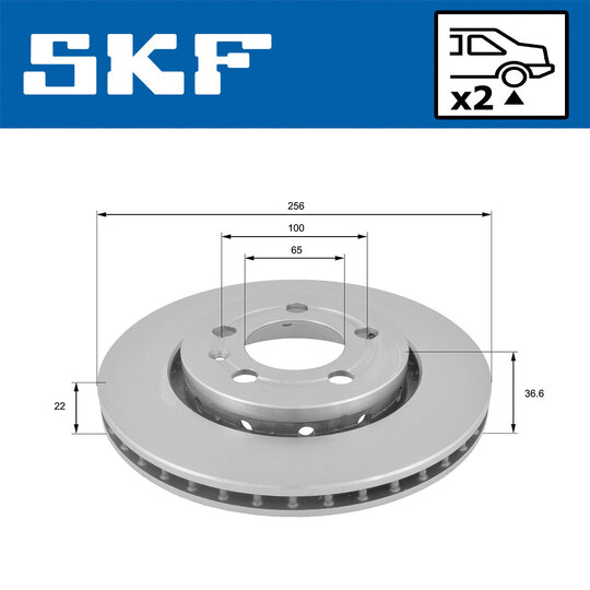 VKBD 90394 V2 - Brake Disc 