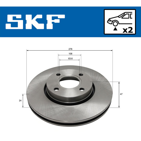 VKBD 81000 V2 - Brake Disc 