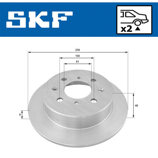 VKBD 90567 S2 - Brake Disc 