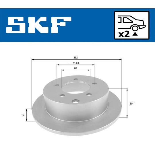 VKBD 90680 S2 - Brake Disc 