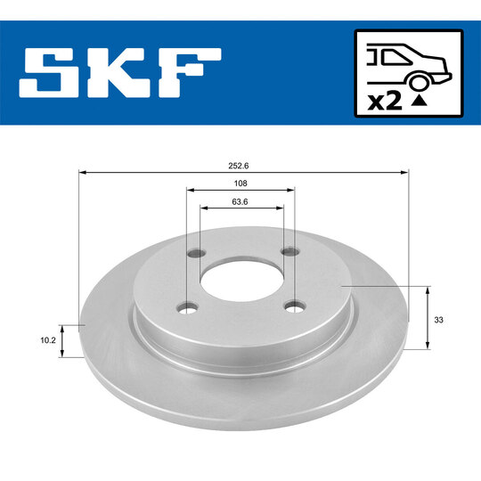 VKBD 90520 S2 - Brake Disc 