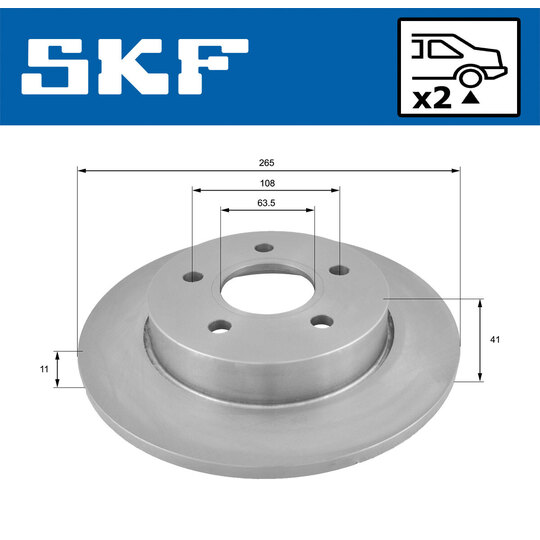 VKBD 90417 S2 - Brake Disc 