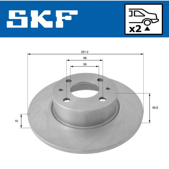 VKBD 90438 S2 - Brake Disc 