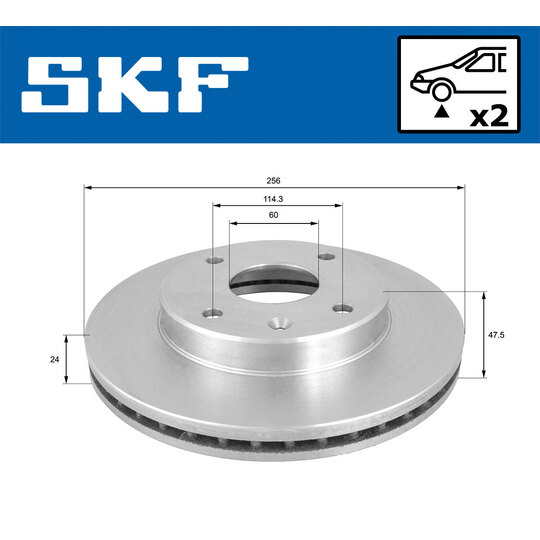 VKBD 80898 V2 - Brake Disc 