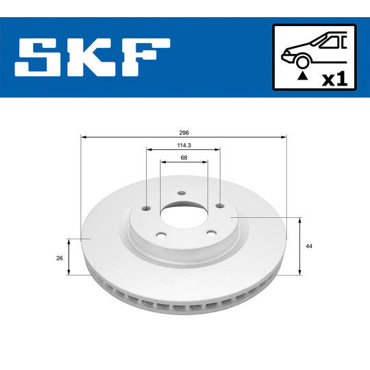 VKBD 80936 V1 - Brake Disc 