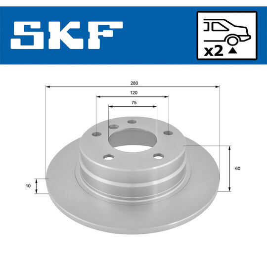 VKBD 90466 S2 - Brake Disc 