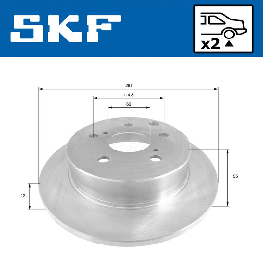 VKBD 90368 S2 - Brake Disc 