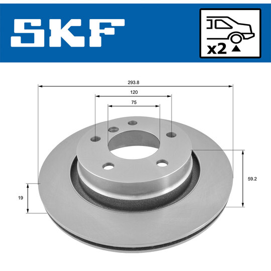 VKBD 90447 V2 - Brake Disc 