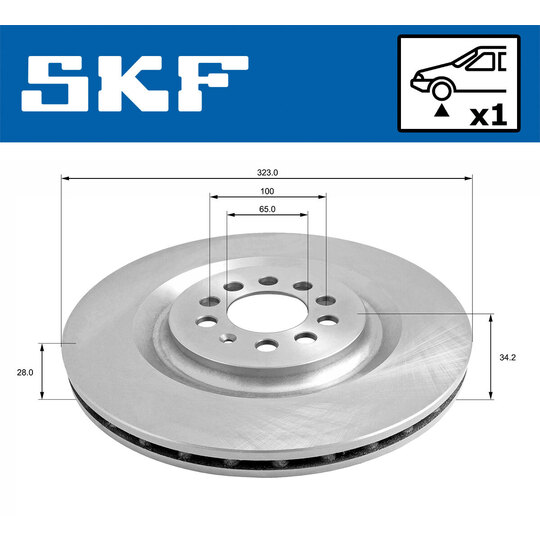 VKBD 81122 V1 - Brake Disc 