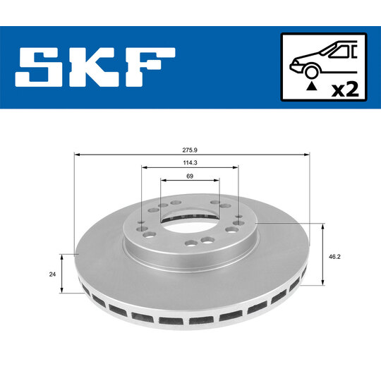 VKBD 81017 V2 - Brake Disc 