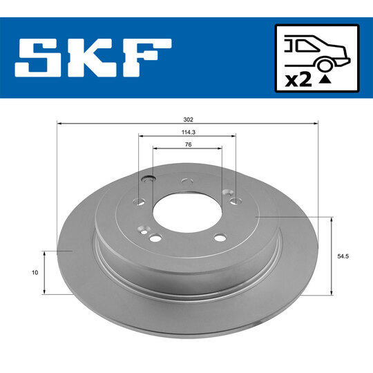 VKBD 91304 S2 - Brake Disc 