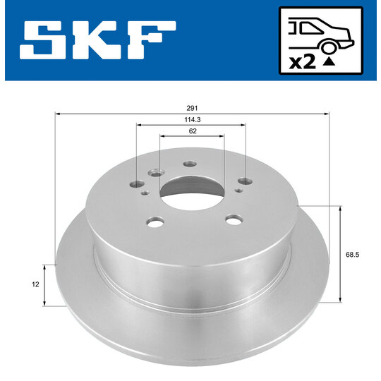 VKBD 90513 S2 - Brake Disc 