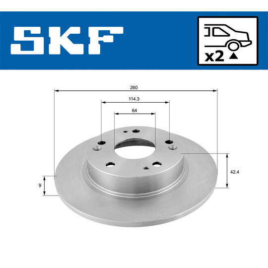 VKBD 90421 S2 - Brake Disc 