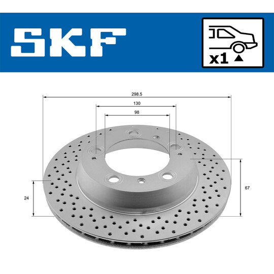 VKBD 90888 V1 - Brake Disc 