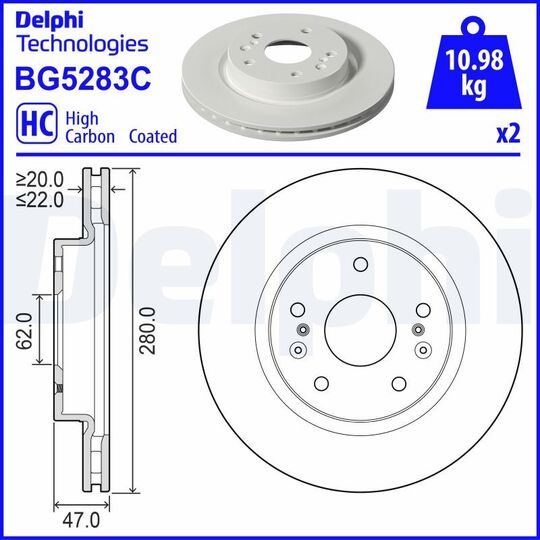 BG5283C - Brake Disc 