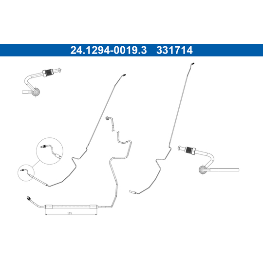 24.1294-0019.3 - Brake Hose 