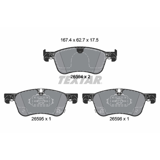 2659401 - Brake Pad Set, disc brake 