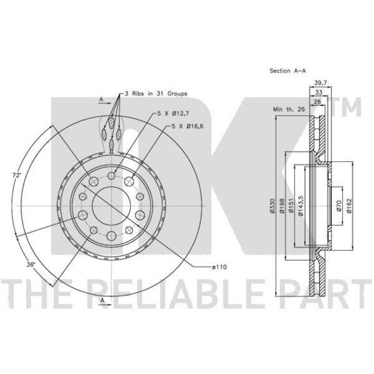 311023 - Brake Disc 