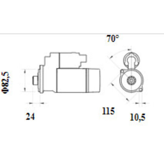 MS 1136 - Startmotor 