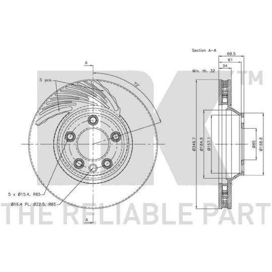 3447105 - Brake Disc 