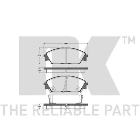 222615 - Brake Pad Set, disc brake 