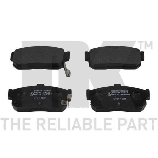 222237 - Brake Pad Set, disc brake 