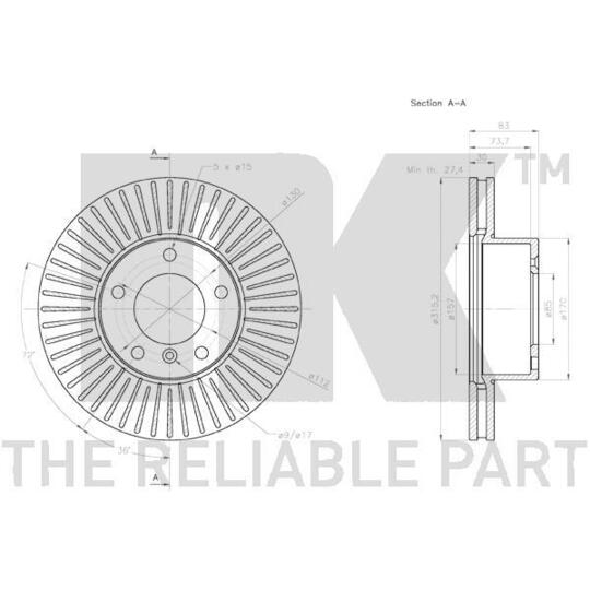 3133121 - Brake Disc 