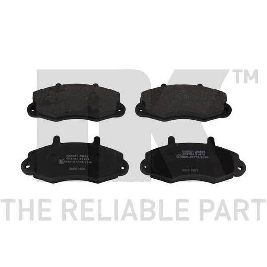 222521 - Brake Pad Set, disc brake 