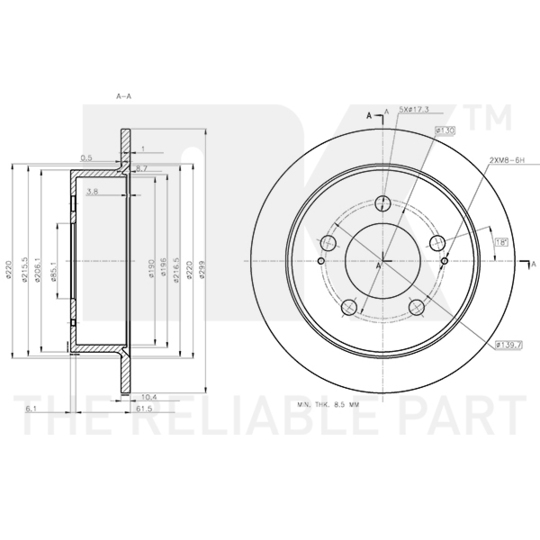 315704 - Bromsskiva 